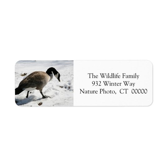 Christmas Goose Holiday Return Address Stickers Return Address Label