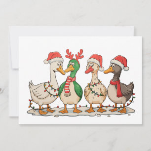 Christmas Goose Matching Family Holiday Xmas Light Card