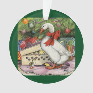 Christmas Goose Ornament
