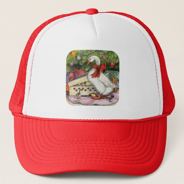 Christmas Goose Trucker Hat (Front)