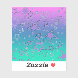 Christmas gradient glitter shine confetti stars fu