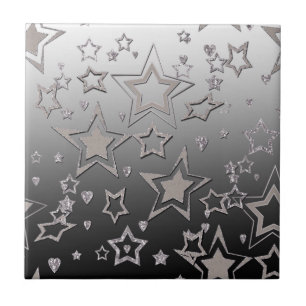 Christmas gradient glitter shine confetti stars fu tile