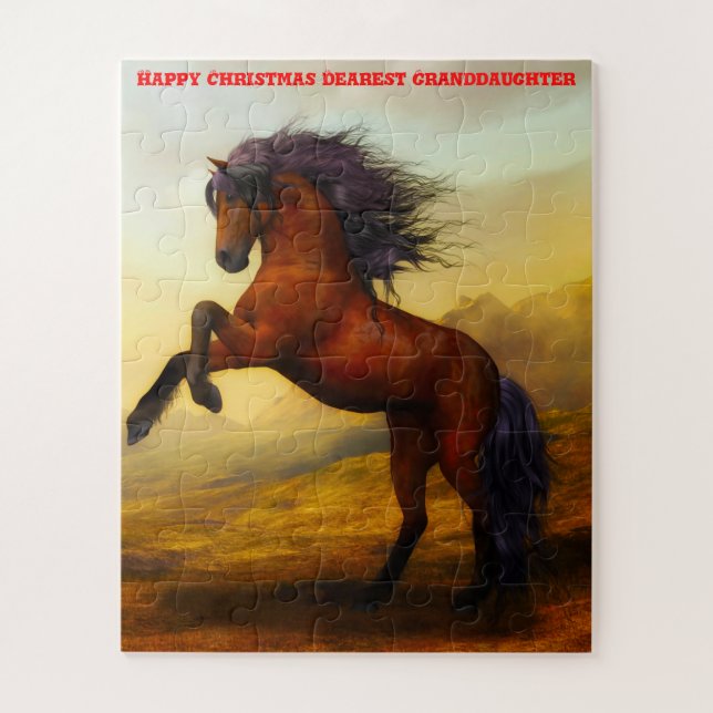 Christmas Granddaughter. Jigsaw Puzzle (Vertical)