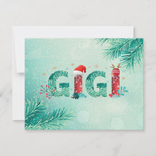 Christmas Grandmother Holiday Card