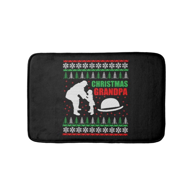 Christmas Grandpa Bath Mat (Front)