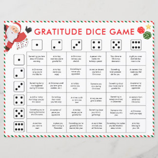 Christmas Gratitude Dice Game | Gratitude Activity