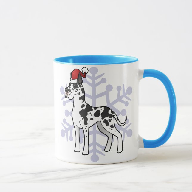 Christmas Great Dane Mug (Right)