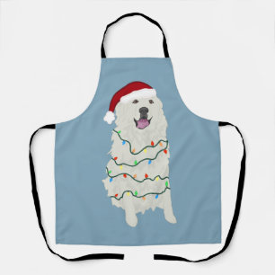 Christmas Great Pyrenees Apron