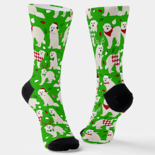 Christmas Great Pyrenees Dogs Socks
