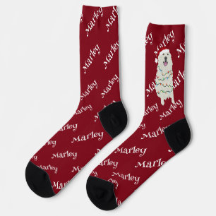 Christmas Great Pyrenees Socks