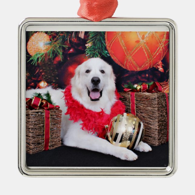 Christmas - Great Pyrenees - Sophie Metal Tree Decoration (Front)