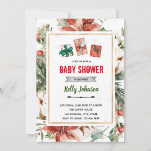 Christmas greatest gift shower invitation