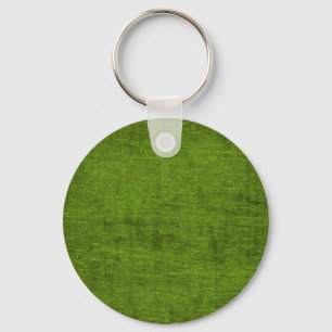 Christmas Green Chenille Fabric Texture Key Ring