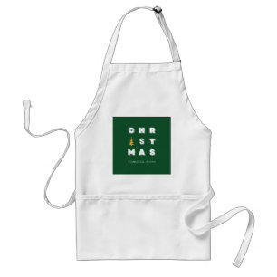 Christmas, Green Christmas Art, Holiday Season Standard Apron