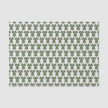 Christmas Green Christmas Bells Tissue Paper
