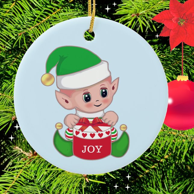 Christmas Green Elf Ceramic Tree Decoration (Creator Uploaded)