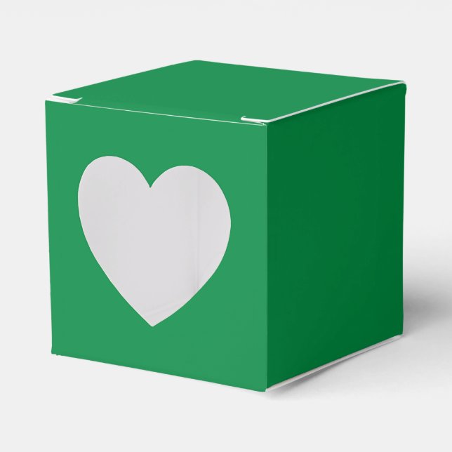 Christmas Green  Favour Box (Front Side)