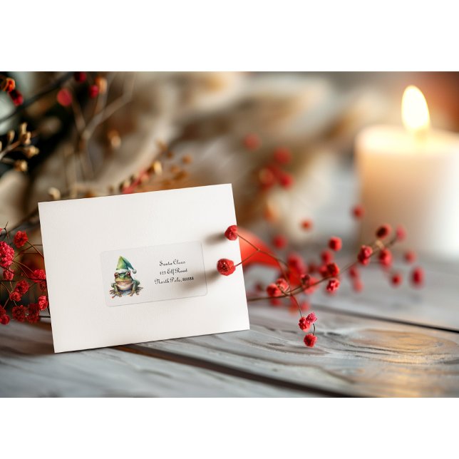 Christmas Green Frog Label (Creator Uploaded)