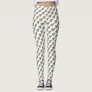 Christmas Green Frog Leggings