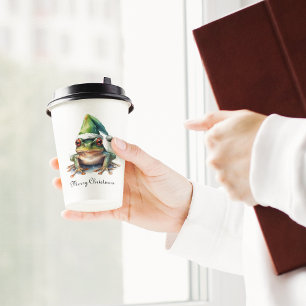 Christmas Green Frog Paper Cups