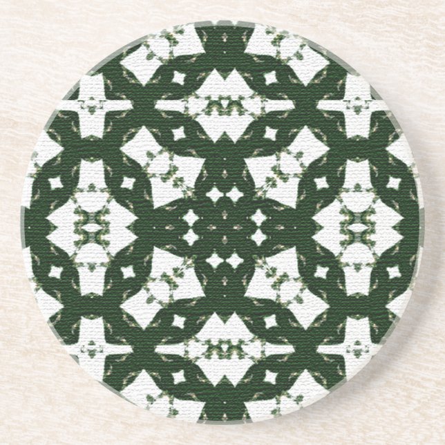 Christmas Green Garland Coaster (Front)