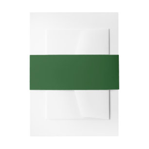 Christmas Green Invitation Belly Band