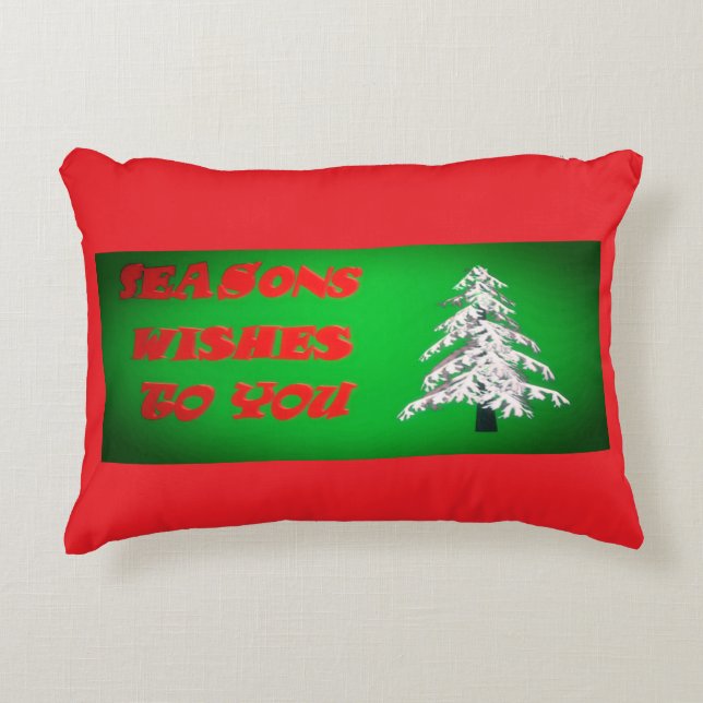  CHRISTMAS GREEN PILLOW (Front)