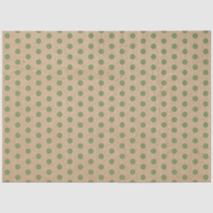 Christmas Green Polka Dots Kraft Tissue Paper