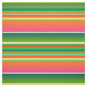 Christmas green red original striped fabric