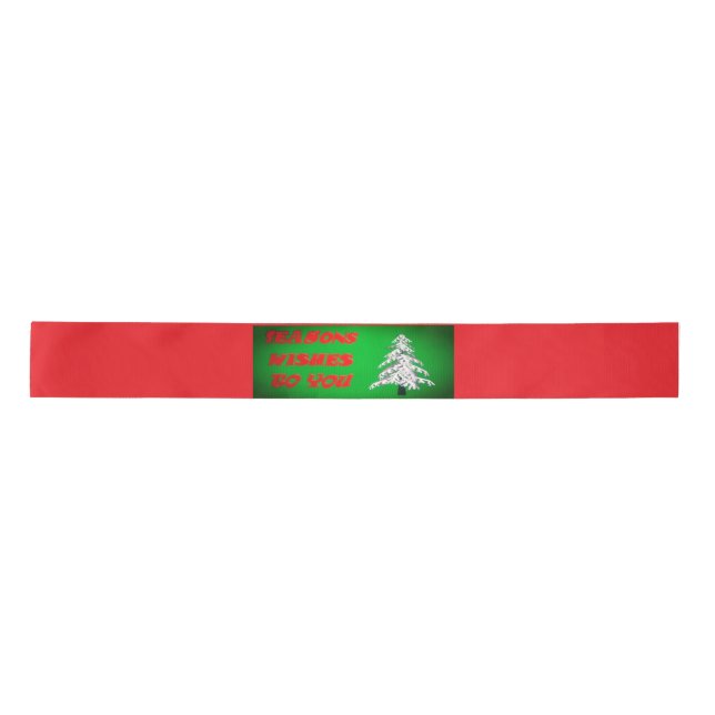  CHRISTMAS GREEN  SATIN RIBBON (Front)