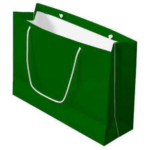 Christmas Green Solid Colour Large Gift Bag