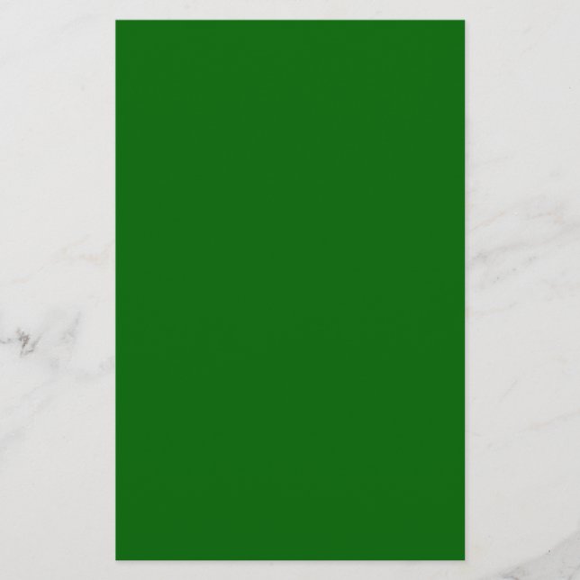 Christmas Green Solid Colour Stationery (Front)