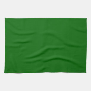 Christmas Green Solid Colour Tea Towel