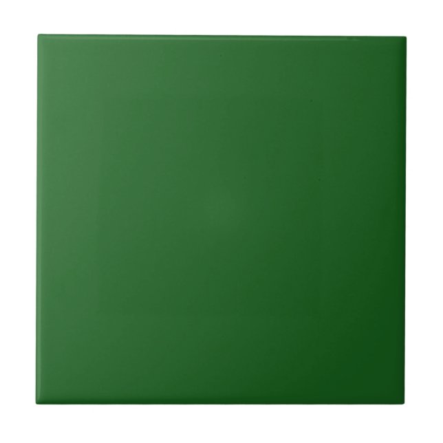 Christmas Green solid colour Tile (Front)