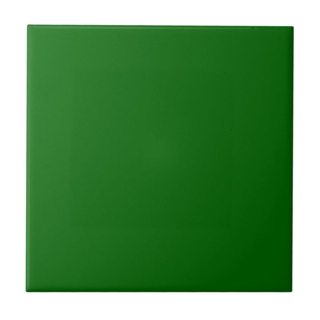 Christmas Green Solid Colour Tile (Front)