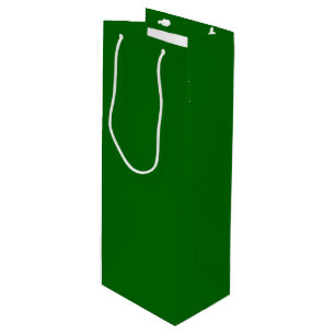 Christmas Green Solid Colour Wine Gift Bag