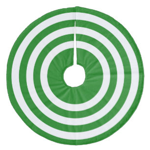 Christmas Green Striped Tree Skirt