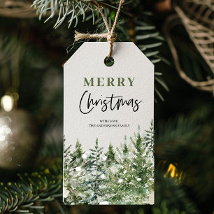 Christmas Green Tree   Merry Christmas Gift Tags