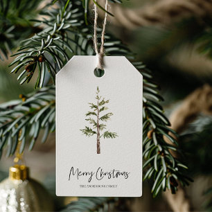 Christmas Green  Tree   Merry Christmas Gift Tags