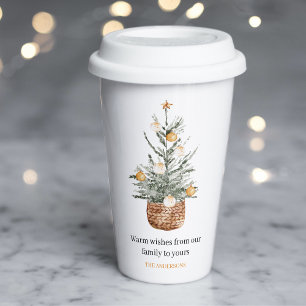 Christmas Green Tree   Merry Christmas Paper Cups