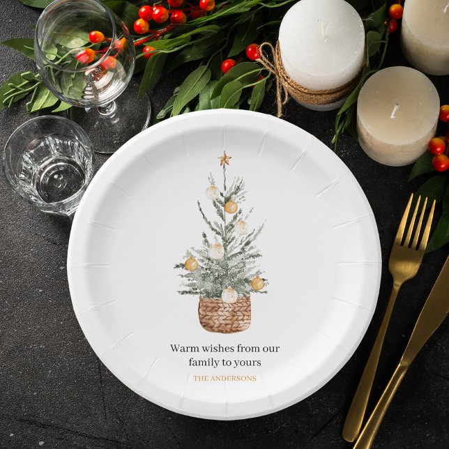 Christmas Green Tree | Merry Christmas Paper Plate (Creator Uploaded)