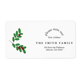 Christmas Greenery & Berry New Address