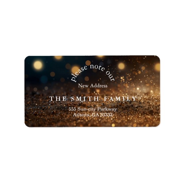 Christmas Greenery & Berry New Address  Label (Front)