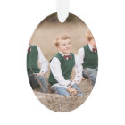 Christmas Greenery Custom Family Monogram Photo