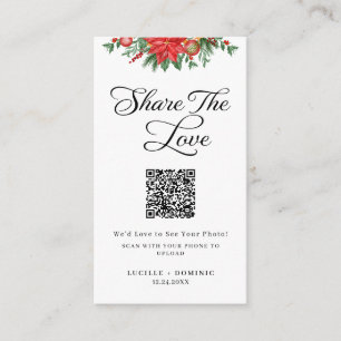 Christmas Greenery Holiday Wedding Share The Love Enclosure Card