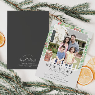 Christmas Greenery New Home For The Holidays Photo Holiday Card