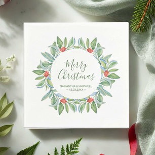 Christmas Greenery Paper Napkin