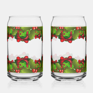 Christmas Greenery & Presents: Magical Holiday Can Glass