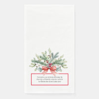 Christmas Greenery Religious Christian Bible Verse