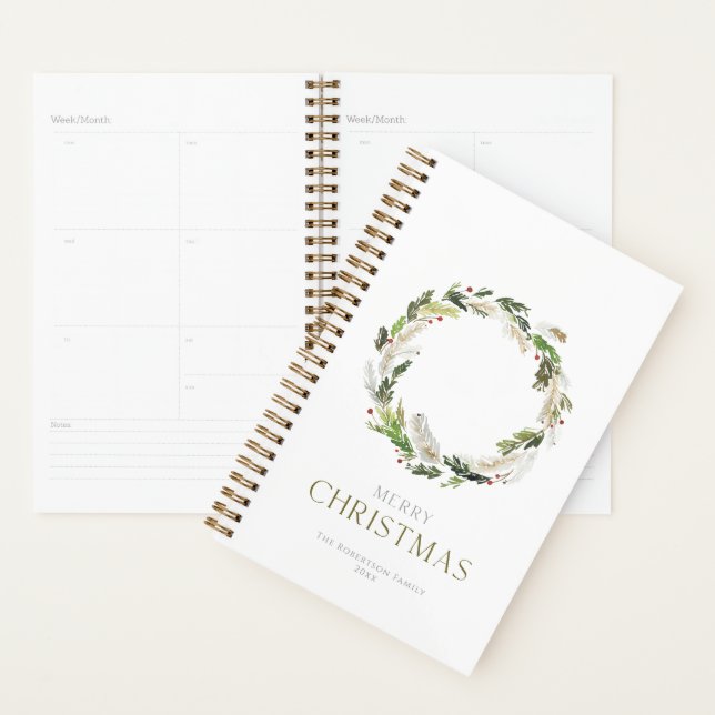 Christmas Greenery Wreath Planner (Display)